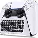 TNP PS5 Chatpad - PS5 Controller Keyboard Attachment, Wireless Compact Keypad - The Ultimate QWERTY Gamepad Keyboard for PS5 with Built-in Speaker for Live Chat and Messaging