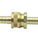 LTWFITTING Brass 1/2" Barb x 1/2" Barb Hose Repair/Mender, Garden Hose Fitting(Pack of 5)