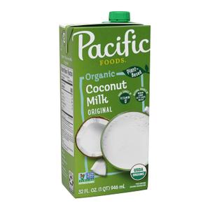 12 x Pacific Foods Organic Coconut Milk, Plant Based Milk, 32 oz Carton (EXP 11/11/26)