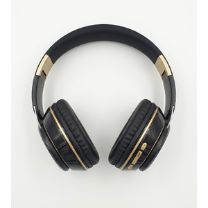STONEGO Black Gold Bluetooth Over-Ear Headphones with Mic & Volume Control