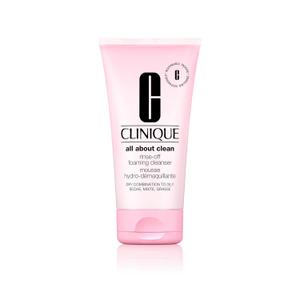 Clinique All About Clean Rinse-Off Foaming Face Wash | Face Cleanser With Hyaluronic Acid + Glycerin For Oily Skin Types | Dissolves Makeup + Sunscreen 5 o