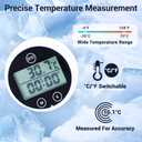 Ice Bath Thermometer, Cold Plunge Floating Thermometer with Timer, Waterproof Floating HD Display Timer, for Ice Baths, Hot Baths