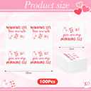 100 Pcs Galentine Valentine Paper Napkins Mahjong Cocktail Napkins Decorative Disposable Paper Tableware for Valentines Party, Game Night Girl's Night Party Ideas Bridal Shower Supplies