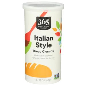 365 by Whole Foods Market, Italian Style Bread Crumbs, 15 Ounce (Best By: 12/01/2026)