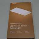 FULEN Rechargeable Motion Sensor Ceiling Light Upgraded,Closet Light with 12000mAh Battery, LED Shower Lights, Ceiling Lamp for Bathroom,Pantry,Garage,Remote Control (White)