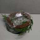 24 Inch Real Touch Norfolk Pine Wreath Christmas Wreaths for Front Door, Large Artificial Christmas Wreath Outdoor Greenery Wreaths for Wall Window Porch Farmhouse Indoor Outdoor Home Holiday Decor