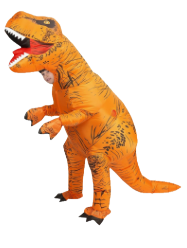 Inflatable Dinosaur Costume Adult&Kid, Blow Up Inflatable Trex Costume for Halloween Themed Party Cosplay Kids Size