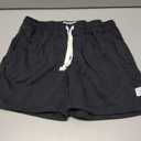 maamgic Mens Athletic Gym Shorts 5/7" Elastic Waist Casual Pajama Pocket Jogger Men Workout Short Pants (Black, L)