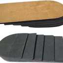 Adjustable Leg Length Discrepancy Heel Lifts Inserts Insoles - Pack of 2 (5 Layer Brown Large)