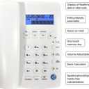 Ornin Y043 Corded Landline Telephone for Home, Caller ID/Call Waiting, Easy-to-Use, Speaker, Display, Desk Phone Only (Off-White)