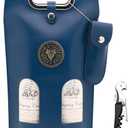 Wine Bag Leather Wine Gift Bags with Wine Opener Wine Tote Carrier Bag Wine Bottle Bags for Wedding, Birthday,Travel, Parties,Christmas