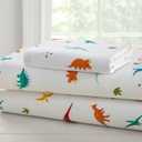 Wildkin 100% Cotton Toddler Sheet Set  Soft & Cozy Bed Sheets - Jurassic Dinosaurs