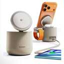 4 in 1 Magsafe Wireless Charging Station, Qi2 15W Magsafe Charger MFI Certified