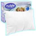 Nuzzle Cooling Adjustable Pillow for Side Sleepers, Luxury Standard Size Bed Pillow Hotel Collection - Best Adjust Height Soft Firm Pillow for Back, Stomach or Side Sleepers - Home Gifts