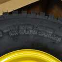 20 X 8.00-8 20Psi max nylon tubeless tires and yellow wheels 2 count