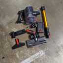 Cordless Vacuum Cleaner, 45Mins Vacuum Cleaners for Home with LED Display, Stick Vacuum Cordless Rechargeable, Wall-mounted Charging, Wireless Vacuum for Home Pet Hair, Carpet, Hardwood Floor (Yellow)