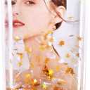 Liquid Glitter Photo Snow Picture Frame (2" x 3") size,glod star sparkle Gifts,for Christmas, Valentines, Family, Best Friends, Couples (Gold star)