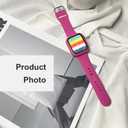 Silicone Sport Band and PC Case with Screen Protector for Apple Watch