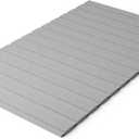 0.75-Inch Standard Mattress Support Wooden Bunkie Board/Slats with Cover, Full, Grey