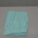 Wrap Around Dust Ruffle Bed Skirt - Spa Blue - for Queen Size Beds with 15 Inch Drop - Elastic Strap - Adjustable Pleated Bedskirt with Brushed Fabric and Wrinkle Free - for Women, Men, Kids & Teens