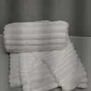 Cream White Fleece Throw Blanket 5060 for Couch Sofa Bed,Super Soft Cozy Plush Microfiber Flannel Blanket with Stripes Design Lightweight for Adults,Woman,Girls