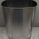 BestOffice | 13 Gallon Trash Can with Lid | Automatic Touchless Garbage Can | Odor Control | Modern Oval Design | Easy to Clean | Stainless Steel | Fits Any Kitchen, Bathroom, Office or Home