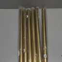 Room Darkening Rods, Single Window Rods 28-86 Inch(2.33-7.17ft) Telescoping Wrap Around Curtain Rod Splicing Structure With Hidden Base Bracket, Warm Gold