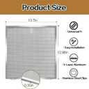 5 Layer Aluminum Grease Range Hood Filters with Stainless Steel Edge Compatible with Broan 97017415 S97017415 13-3/4 x 14 Inch 2 Pack