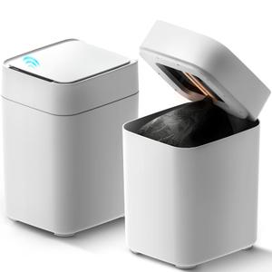 Automatic Self Changing Trash Can, Self Sealing Motion Sensor Touchless Kitchen/Bathroom/Office, 4.5Gallon 17L (1-Refill Ring)