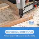 meite 18 Gauge 1/4-Inch Narrow Crown Staples 1-Inch Length Heavy Duty Galvanized Upholstery Staples for Electric or Pneumatic Narrow Crown Stapler Guns (4,000 PCS)