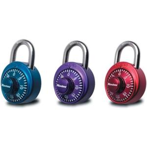 Master Lock 1530DCM Locker Lock Combination Padlock, 1 Count (Pack of 1) Red