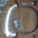 Wooden Toilet Seat Round with Metal Hinges, Wood Toilet Seat for American Standard Size Toilet Seats, Easy to Install