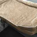 EHEYCIGA Orthopedic Dog Beds for Extra Large Dogs, Waterproof Memory Foam XL Dog Bed with Sides, Non-Slip Bottom and Egg-Crate Foam Big Pet Couch Bed with Washable Removable Cover, Camel (44.0"L x 32.0"W x 6.5"Th)