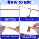 10 Rolls Self Adhesive Rhinestone Ribbon Crystal Diamond Tape Assorted Colors Rhinestone Strips for DIY Phone Car Rhinestone Hat Band Decorations Glitter Arts Crafts Sticker (Each Roll 1 Yard) (multicolored)