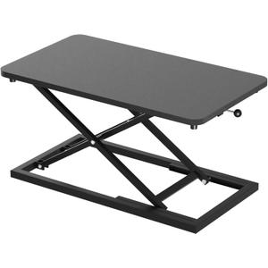 Decoholic Single 24 inch Scissors Lift Keyboard and Mouse Riser, Height Adjustable Standing Desk Converter for Ergonomic Sit Stand Workstationssuitable to hold large/small items (24inch, Black)