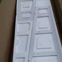 SONGMICS LED Jewelry Cabinet, 360 Swivel Jewelry Organizer, Lockable Mirror Jewelry Cabinet Standing, Rounded Wide Full-Length Mirror with Storage Shelves, Interior Mirror, Cloud White UJJC036W01