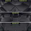 All Weather TPE Floor Mat Set for 2019-2026 Subaru Ascent 7 Seats | Trunk Mat with Backrest Mat & Cargo Net for Subaru Ascent Floor Liner Accessories