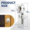 MaxxGeek Storefront Mortice Hook Door Lock, Commercial Door Locks Mortise Cylinder, Storefront Door Mortise Lock Hook Deadbolt(1-1/8" Backset)