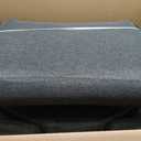 Ergonomic Small Sofa Chair, Tatami Bed, Adjustable backrest Chair, Lazy Sofa, Bedroom Computer Chair, Folding Lounge Chair (Dark Gray)