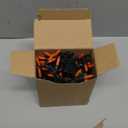 HISHINY Orange Halloween Lights,100 Count Incandescent Lights String with Black Wire,Ideal Outdoor Indoor Halloween Decorations Lights for Patio Home Party,UL Certified (21feet)