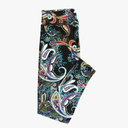 Lularoe Tall Curvy (TC fits Sizes 12-18) Paisley Painted Floral Black White Pink Lavender Buttery Soft Adult Leggings, Pack Of 4