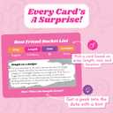 Best Friend Bucket List Scratch Off Cards  35 Fun Adventure Date Ideas for Friends  Unique Gift for Women, Besties, or BFFs  Friendship Gift for Birthdays or Galentine's Day