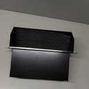 10 Inch Wall Vent Cap for Microwave Kitchen Range Hood Exhaust for 31/4"x10" Rectangular Duct Exhaust Vent Cap with Damper and Screen for Range Hood Kitchen Dryer Bath, Black