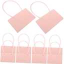 HEALLILY 10pcs Macaron Colored Flower Wrapping Bags with Handle Elegant Pattern Present Packaging for Florists Craft Tote for Weddings Birthdays and Special Occasions
