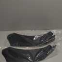 Universal Front Bumper Lip Chin Spoiler PP Front Bumper Lip Sopiler Wing Body with Adjustable 8"-11" Support Splitter Rod