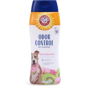 Arm & Hammer Deodorizing Dog Shampoo with Baking Soda for Odor Control, Tearless Moisturizing Formula for Sensitive Skin, Fresh Kiwi Blossom Scent, Safe for Dogs and Puppies, 20 Fl Oz