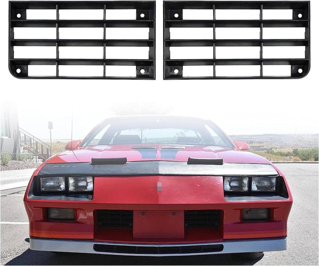 Camaro Z28 Grilles Front Compatible with 1982-1984 3rd/Third Gen Chevrolet Camaro Z28 Black