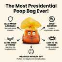 Funny Poop Bags for Dogs, 60 Count Extra Thick & Leak Proof Dog Waste Bags with Humorous Prints, Eco-Friendly Pet Poop Bags for Outdoor Walking and Travel (60PCS)