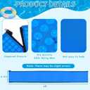 6 ft Pool Handrail Cover with Zippers Anti-Slip for Pool Patio Railing Covers, Made with Royal Blue Neoprene, Swimming Accessories Slip Resistant Hand Grips Rail Covers