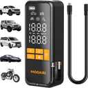 Tire Inflator Portable Air Compressor, 5X Faster 160 PSI Portable Tire Inflator for Car, Built-in Magnetic Storage, Auto Shut-Off Cordless Air Pump for Car Tires, SUV, Truck (No case)